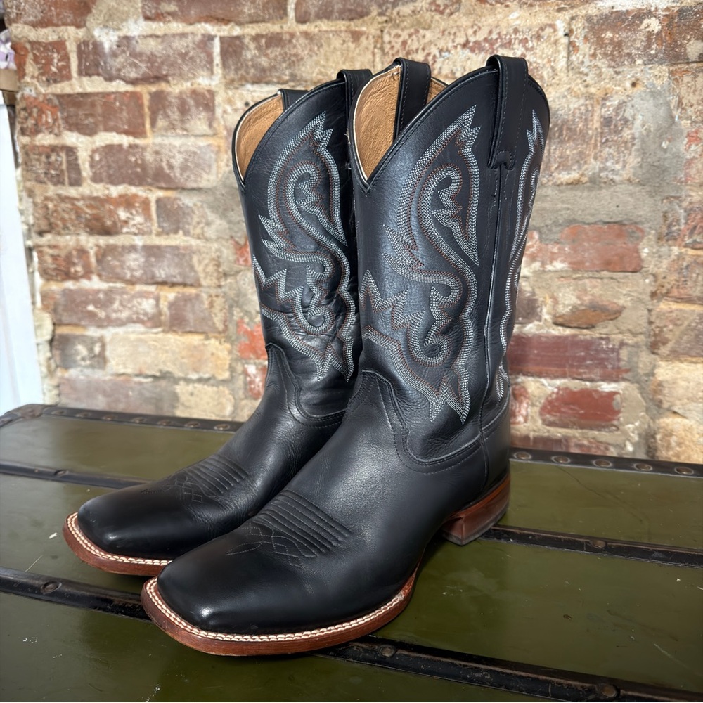 Classic Black Western Cowboy Boots